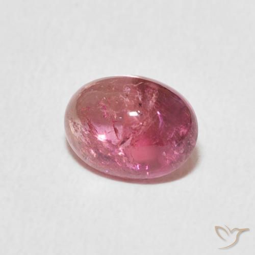 Tormalina Rosa medio naturale da 1.35 ct, Ovale, Trasparente
