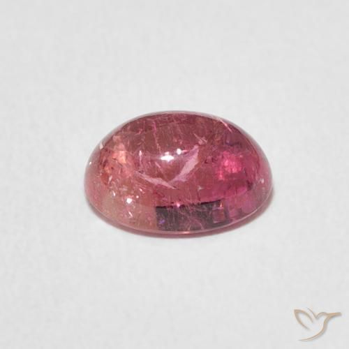 Tormalina Rosa medio naturale da 1.35 ct, Ovale, Trasparente