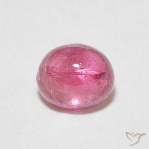0.93ct Naturale Rosa gomma da masticare Tormalina, Ovale, Trasparente