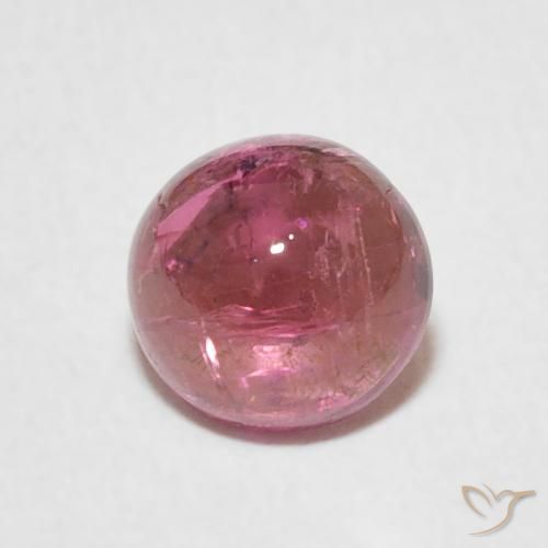 1.18ct Naturale Rosa intenso intenso Tormalina, Rotondo, Trasparente