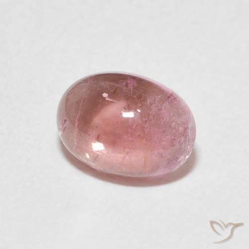 Tormalina Rosa chiaro naturale da 1.32 ct, Ovale, Trasparente