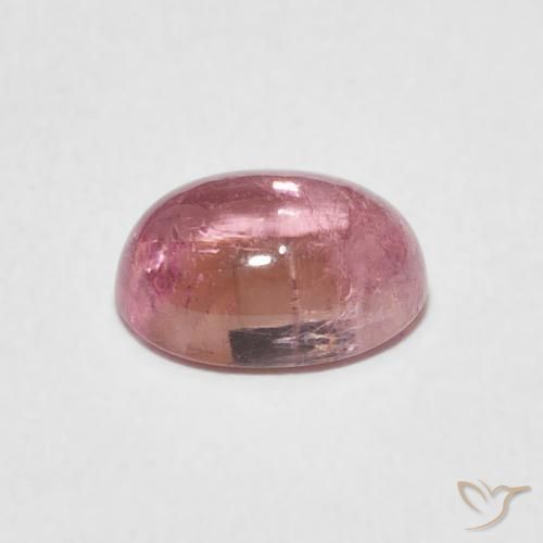 Tormalina Rosa chiaro naturale da 1.32 ct, Ovale, Trasparente