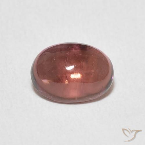 1.12ct Naturale Rosa scuro Tormalina, Ovale, Trasparente
