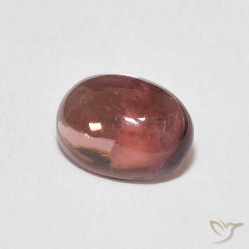 Tormalina Rosa scuro naturale da 1.12 ct, Ovale, Trasparente