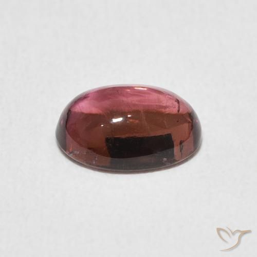 Tormalina Rosa scuro naturale da 1.12 ct, Ovale, Trasparente