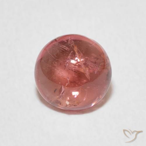 0.93ct Naturale rosa lampone Tormalina, Rotondo, Trasparente