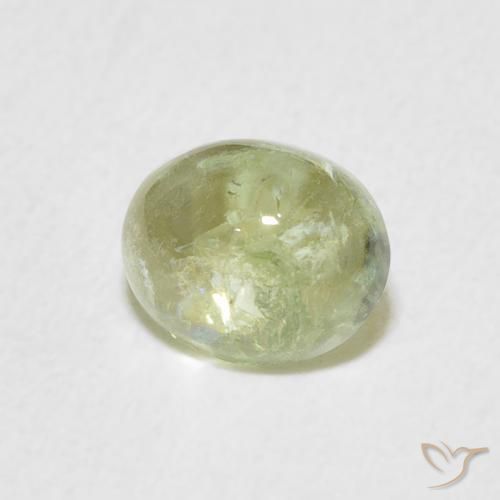Tormalina Verde chiaro naturale da 1.23 ct, Ovale, Trasparente