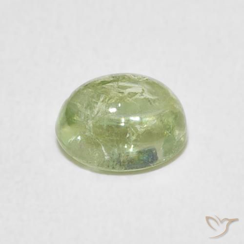 Tormalina Verde chiaro naturale da 1.23 ct, Ovale, Trasparente