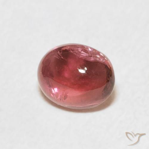 Tormalina Rosa medio naturale da 0.92 ct, Ovale, Trasparente