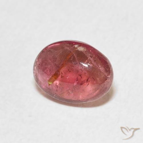 Tormalina Rosa arancione naturale da 1.35 ct, Ovale, Trasparente