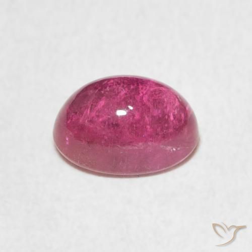 Tormalina Magenta intenso naturale da 1.53 ct, Ovale, Trasparente