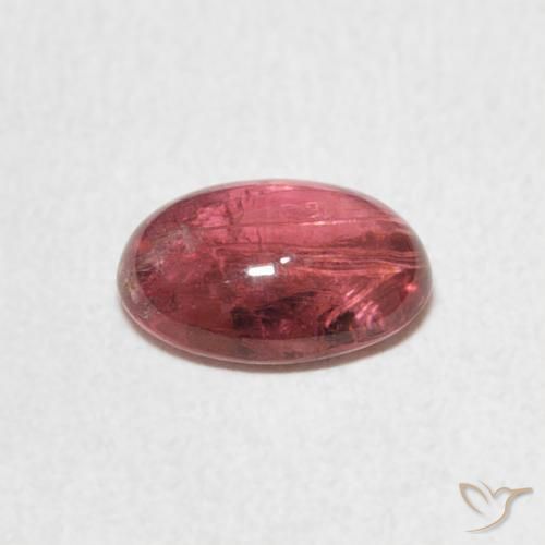 Tormalina Rosa arancione naturale da 1.28 ct, Ovale, Trasparente
