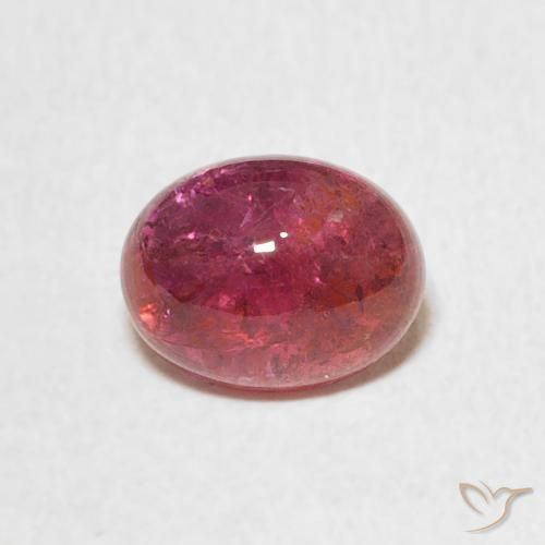 1.70ct Naturale Rosa arancione Tormalina, Ovale, Trasparente