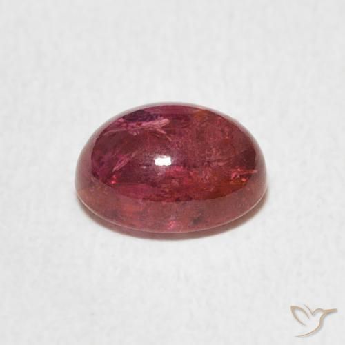 Tormalina Rosa arancione naturale da 1.70 ct, Ovale, Trasparente