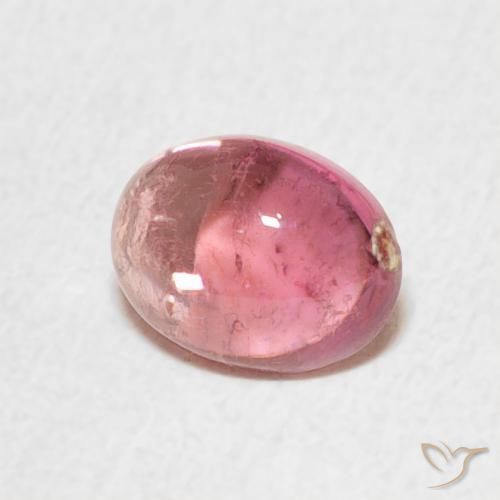 Tormalina Rosa chiaro naturale da 0.85 ct, Ovale, Trasparente