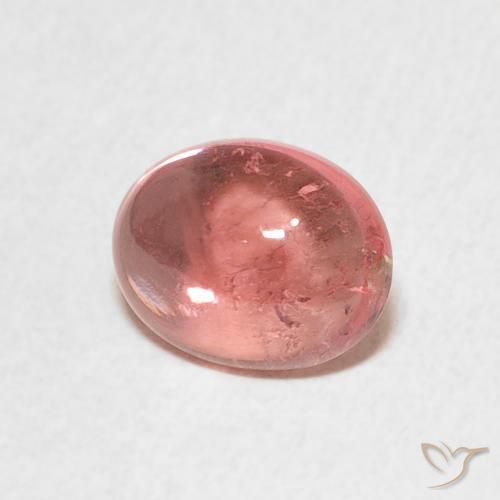 Tormalina Rosa medio naturale da 1.71 ct, Ovale, Trasparente