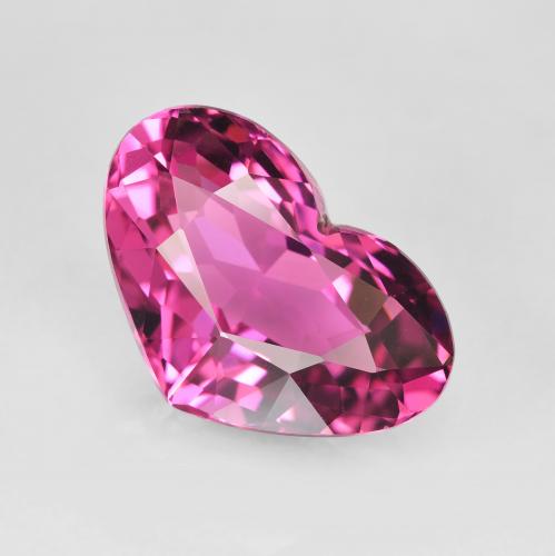 4.15ct Naturale Uva Tormalina, Cuore, VVS