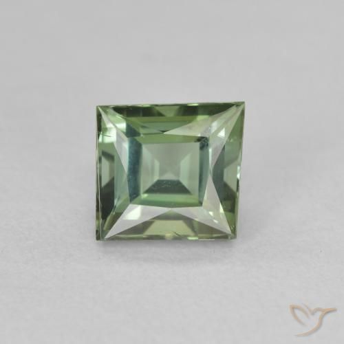 1.58ct Naturale Verde Terra Pallido Tormalina, Taglio a fantasia, VVS