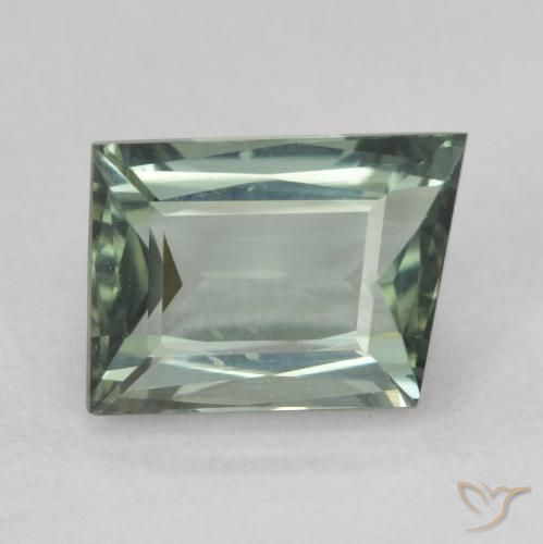 1.67ct Naturale Medio Verde-Grigio Tormalina, Taglio a fantasia, VVS