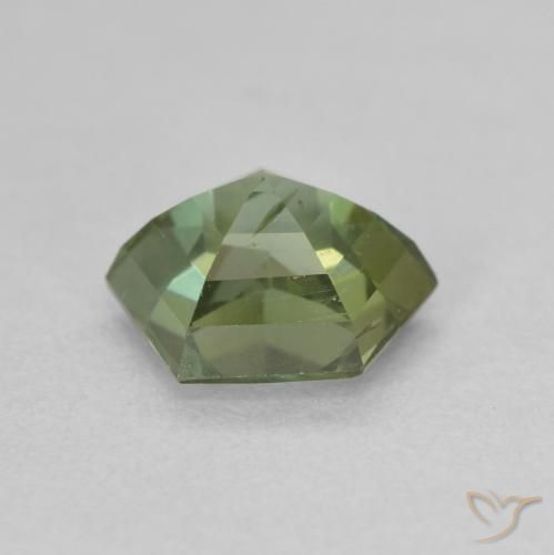 Tormalina Verde medio naturale da 2.03 ct, Taglio a fantasia, VVS