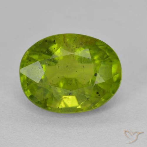 6.78ct Naturale Verde acceso Tormalina, Ovale, VS