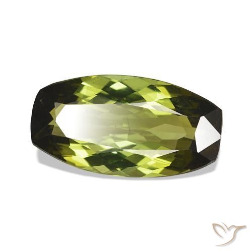 Tormalina Verde caldo naturale da 1.34 ct, Cuscino, VVS-VS