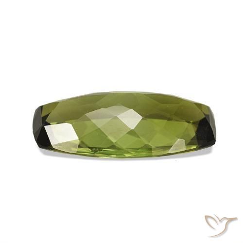 Tormalina Verde caldo naturale da 1.34 ct, Cuscino, VVS-VS