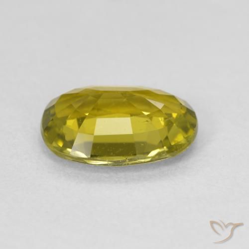 Tormalina Verde giallastro naturale da 1.80 ct, Cuscino, VVS-VS