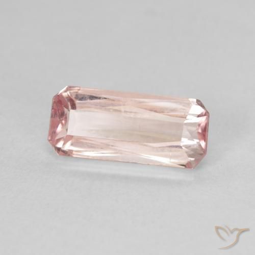 Tormalina Rosa medio naturale da 1.88 ct, Ottagonale / Taglio smeraldo, VVS-VS