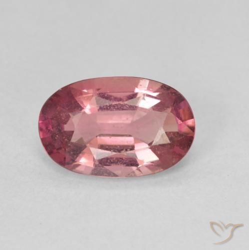 1.48ct Naturale Rosa intenso Tormalina, Ovale, VVS-VS