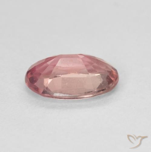 Tormalina Rosa intenso naturale da 1.48 ct, Ovale, VVS-VS