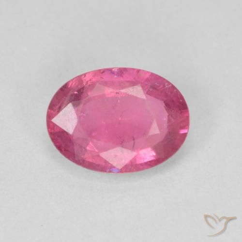 1.48ct Naturale Rosa hot Tormalina, Ovale, VS