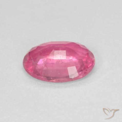 Tormalina Rosa hot naturale da 1.48 ct, Ovale, VS