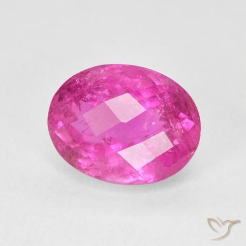 Tormalina Rosa hot naturale da 3.20 ct, Ovale, VS