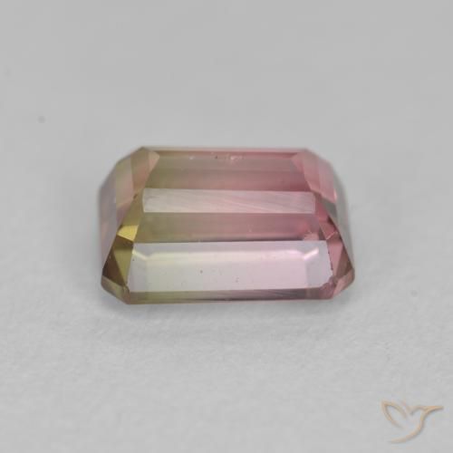Tormalina Bi-Colore naturale da 1.51 ct, Ottagonale / Taglio smeraldo, VS