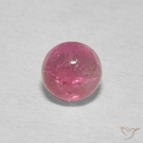 0.75ct Naturale Rosa chiaro Tormalina, Rotondo, Trasparente