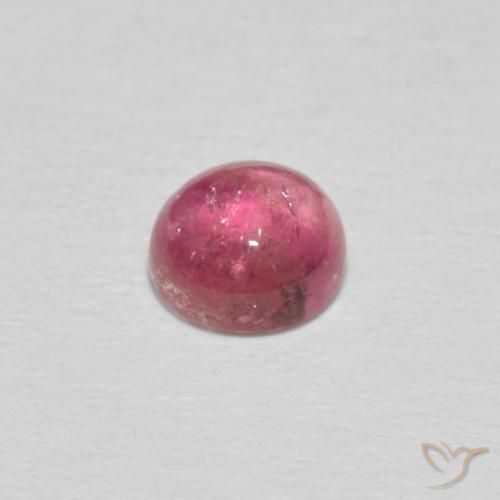 Tormalina Rosa chiaro naturale da 0.62 ct, Rotondo, Trasparente
