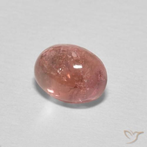 Tormalina Rosa medio naturale da 0.81 ct, Ovale, Trasparente