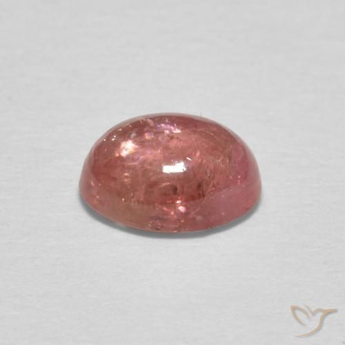 Tormalina Rosa medio naturale da 0.81 ct, Ovale, Trasparente