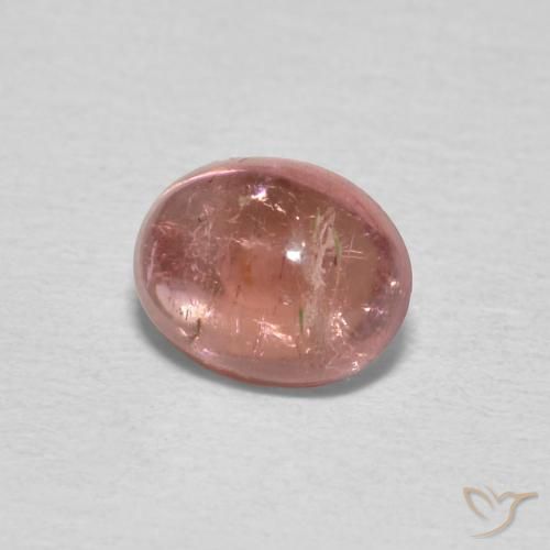Tormalina Rosa medio naturale da 0.83 ct, Ovale, Trasparente