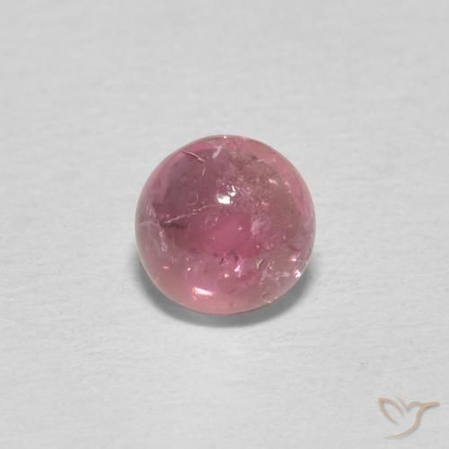 0.51ct Naturale Magenta medio Tormalina, Rotondo, Trasparente