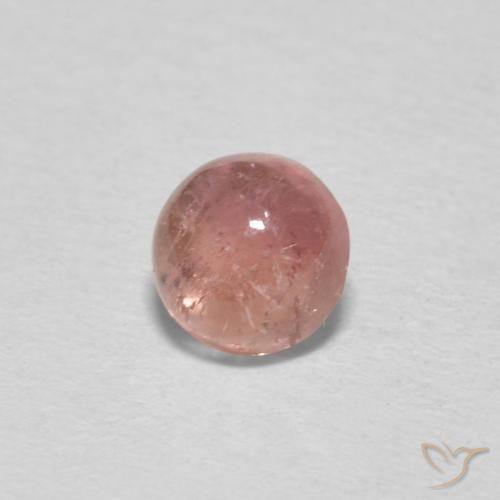 Tormalina Rosa medio naturale da 0.64 ct, Rotondo, Trasparente