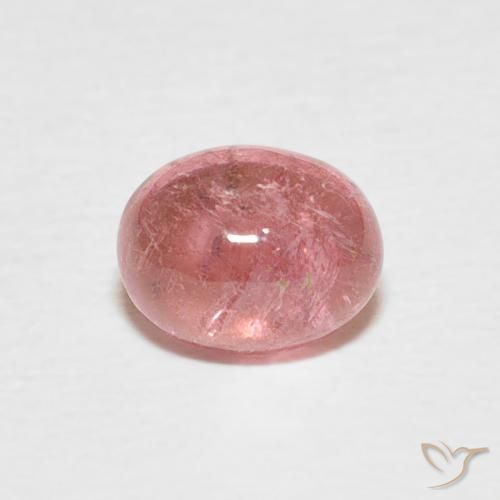 0.85ct Naturale Rosa shocking chiaro Tormalina, Ovale, Trasparente