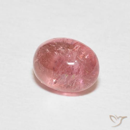 Tormalina Rosa shocking chiaro naturale da 0.85 ct, Ovale, Trasparente