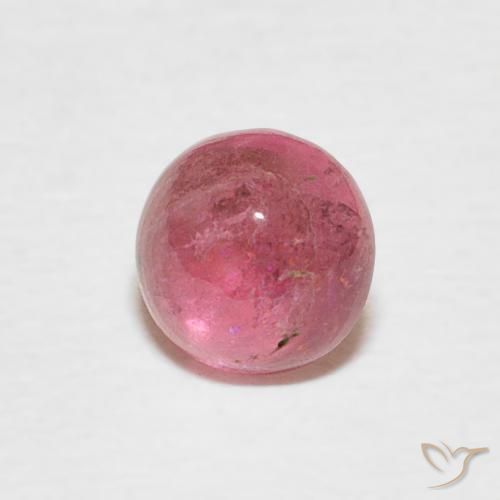 Tormalina Rosa medio naturale da 0.51 ct, Rotondo, Trasparente