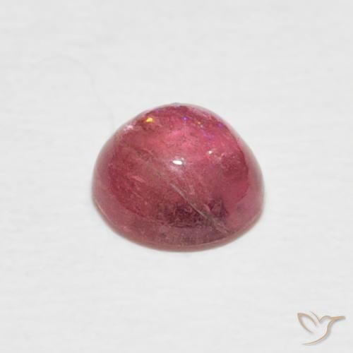 Tormalina Rosa medio naturale da 0.51 ct, Rotondo, Trasparente