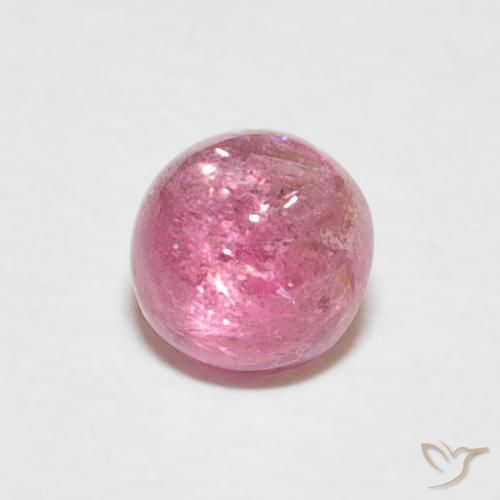Tormalina Rosa medio naturale da 0.72 ct, Rotondo, Trasparente
