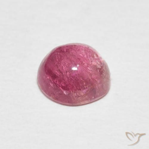 Tormalina Rosa medio naturale da 0.72 ct, Rotondo, Trasparente