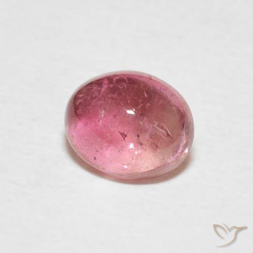 Tormalina Rosa hot naturale da 0.70 ct, Ovale, Trasparente