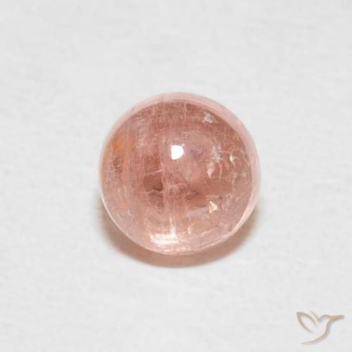 0.65ct Naturale Rosa terroso Tormalina, Rotondo, Trasparente